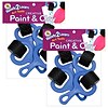 Ready 2 Learn® Heavy Duty Paint and Clay Explorer Rollers, Blue/Black, 4 Per Set, 2 Sets (CE-6759-2)