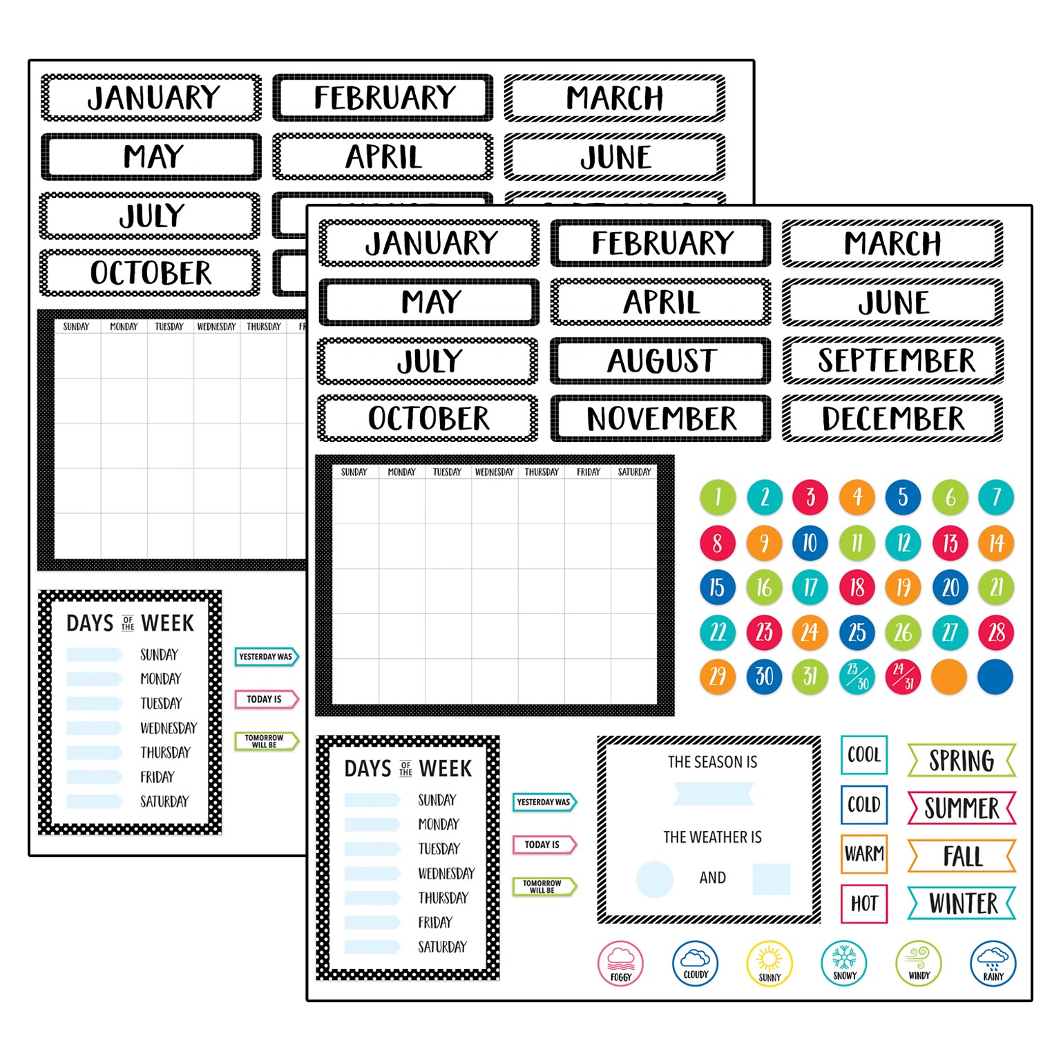 Creative Teaching Press Farm Friends Core Decor Calendar Set, 2 Sets (CTP10168-2)