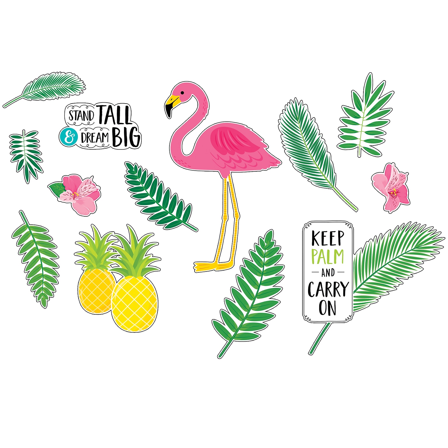 Creative Teaching Press® Palm Paradise Flamingo Fun Bulletin Board Set (CTP10235)