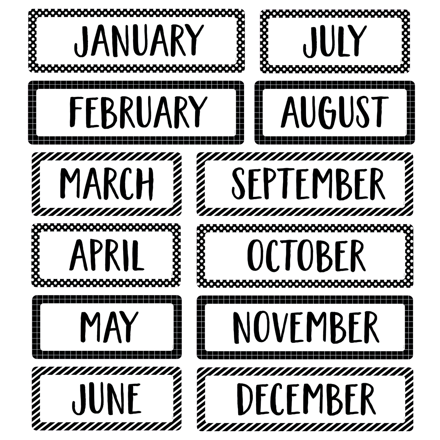 Creative Teaching Press® Core Decor Months of the Year Mini Bulletin Board Set (CTP10255)