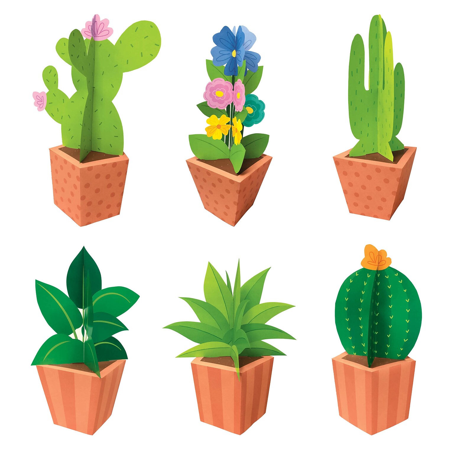 Creative Teaching Press® Positively Plants 3D POP! Potted Plants Bulletin Board Set (CTP104130)