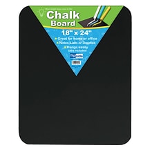 Flipside Products Chalk Board, 18 x 24, Black, Pack of 3 (FLP10204-3)