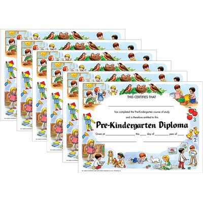 Hayes Publishing Pre-Kindergarten Diploma, 30/Pack, 6 Packs (H-VA200CL-6)