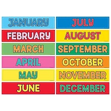 Hygloss Monthly Calendar Cards, 12/Pack, 3 Packs (HYG33512-3)