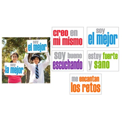 INSPIRED MINDS 11" x 17" Spanish Positivity Posters, Pack of 5 (ISM52355S)