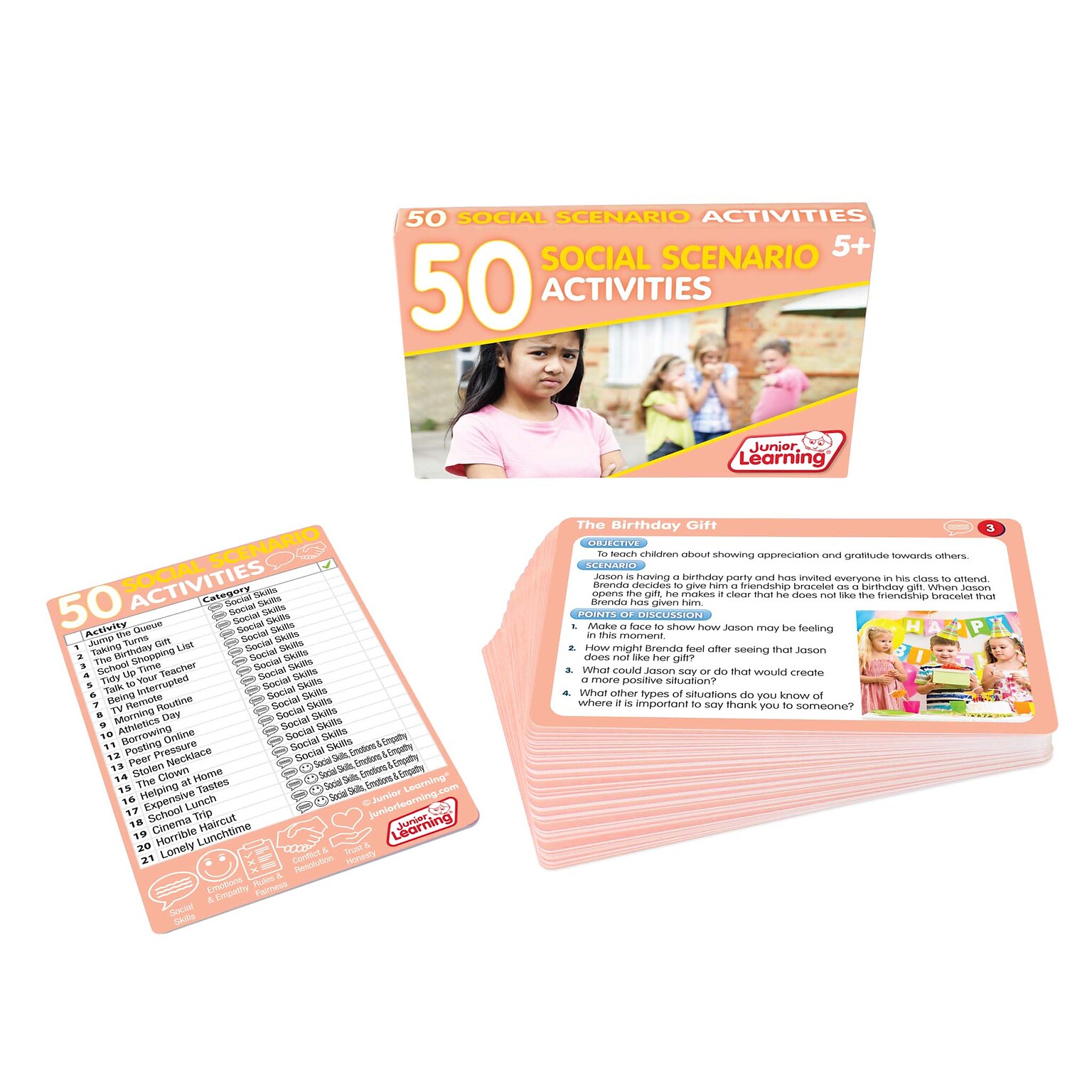 Junior Learning® 50 Social Scenario Activities (JRL361)