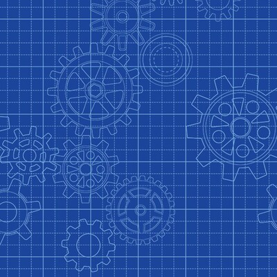 Fadeless Bulletin Board Art Paper, 48 x 50, Gears (PAC56785)