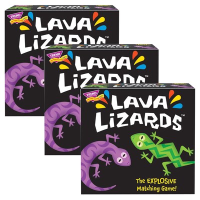 TREND Lava Lizards Three Corner Card Game, Pack of 3 (T-20002-3)