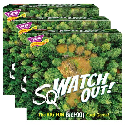 TREND sqWATCH OUT! Three Corner Card Game, Pack of 3 (T-20005-3)
