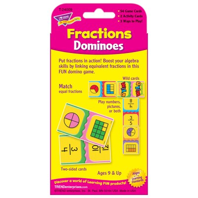 TREND Fractions Dominoes Challenge Cards, 6 Sets (T-24009-6)