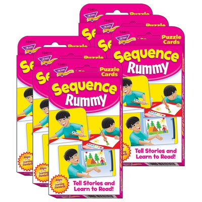 TREND Sequence Rummy Challenge Cards®, 6 Sets (T-24011-6)