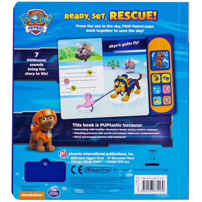 Little Sound Book Paw Patrol: Ready, Set, Rescue, Board Book (9781503731189)