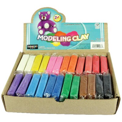 Sargent Art® Modeling Clay Classpack, Assorted Colors, 24 Count (SAR224076)