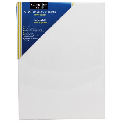 Sargent Art 100% Cotton Stretched Canvas, Double Primed, 9 x 12, Pack of 5 (SAR902018-5)