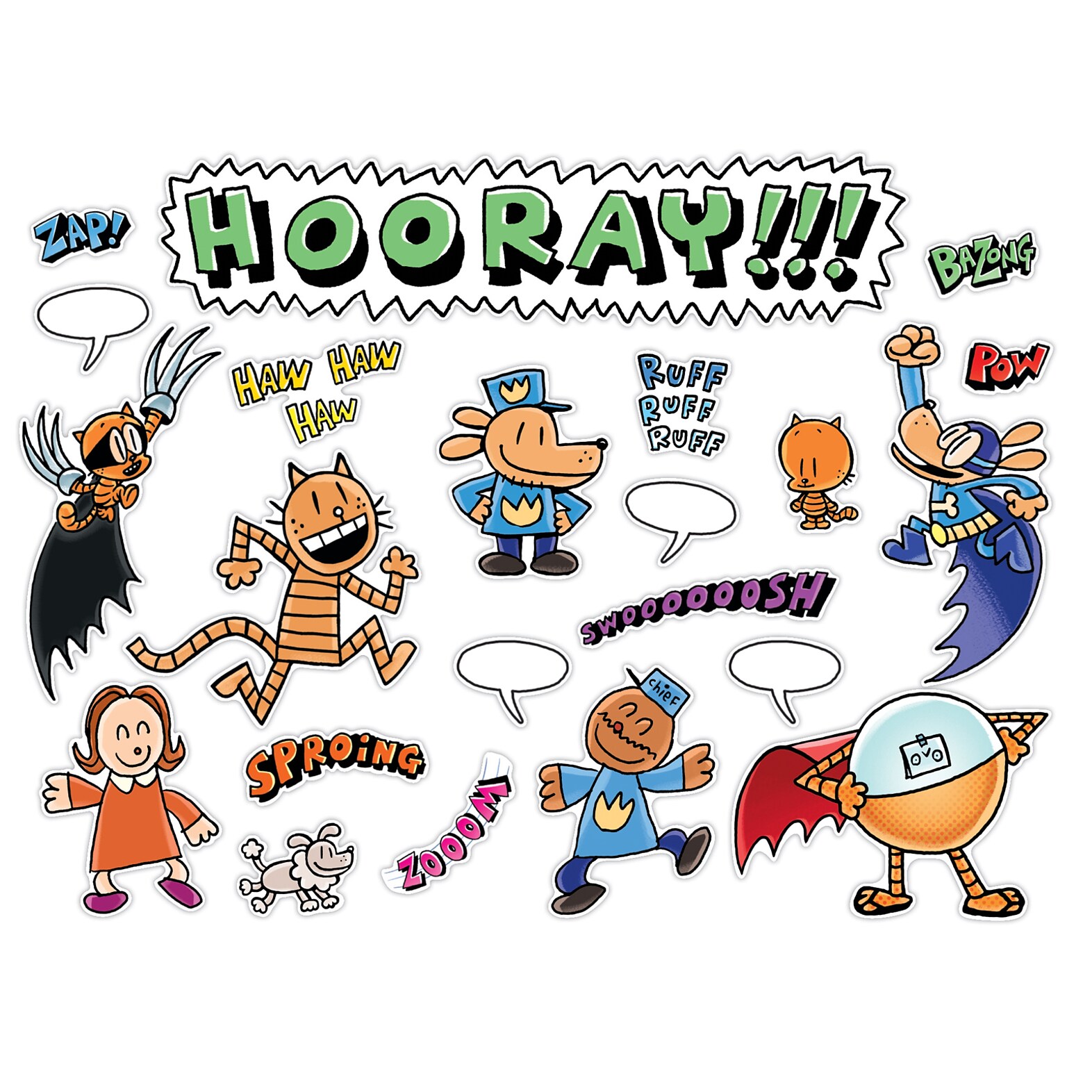 Scholastic Dog Man Character Fun Bulletin Board Set (SC-862611)