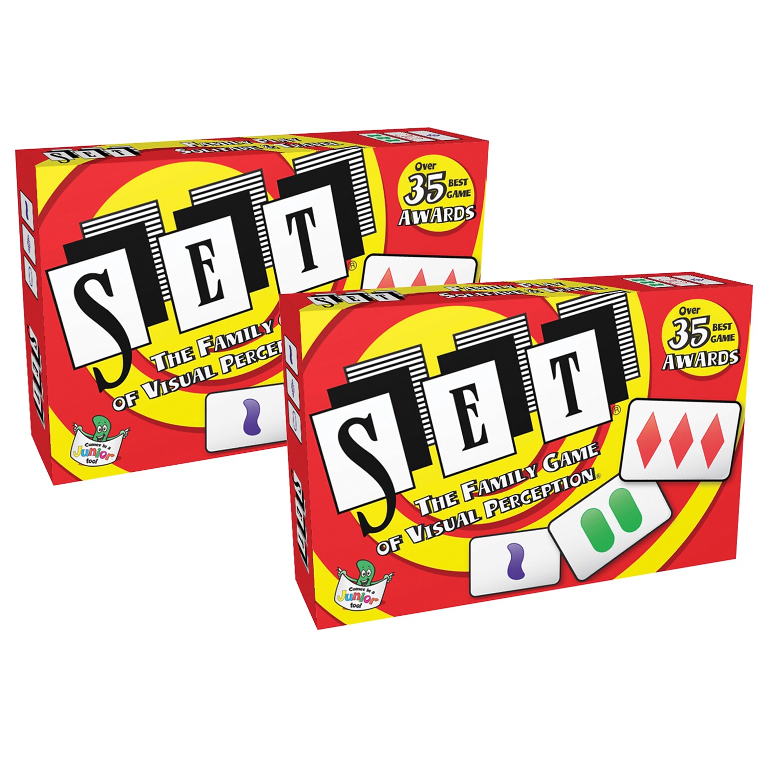 SET® Family Games SET® The Family Game of Visual Perception®, Pack of 2 (SET1000-2)