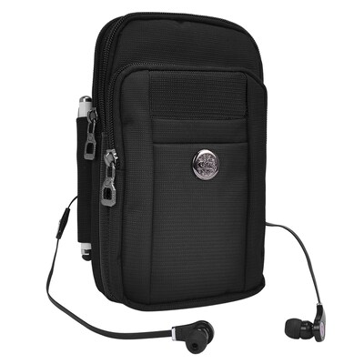 Black Universal Travel Cellphone Carrying Pouch Case (CELLEA823)
