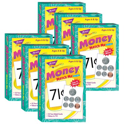 TREND Money Match Me Cards, 6 Sets (T-58003-6)
