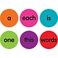 Teacher Created Resources® Spot On® Sight Words 1-50 Carpet Markers, 4", Multicolored (TCR77499)