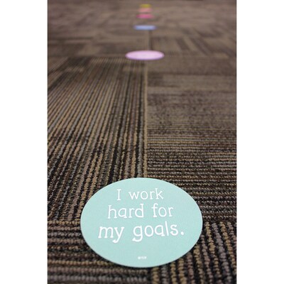 Teacher Created Resources® Spot On® Carpet Markers Positive Mindset, 4, Assorted, Pack of 12 (TCR77501)