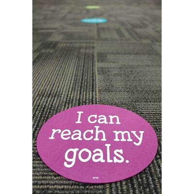 Teacher Created Resources® Spot On® Carpet Markers Growth Mindset, 7", Assorted, Pack of 6 (TCR77507)