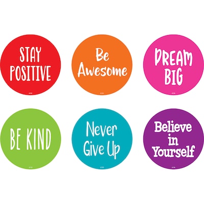 Teacher Created Resources® Spot On® Positive Sayings Floor Markers, 4, Multicolored (TCR77509)