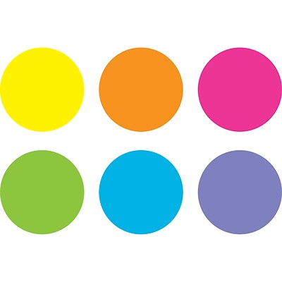 Teacher Created Resources® Spot On® Bright Circles Floor Markers, 7, Multicolored (TCR77534)