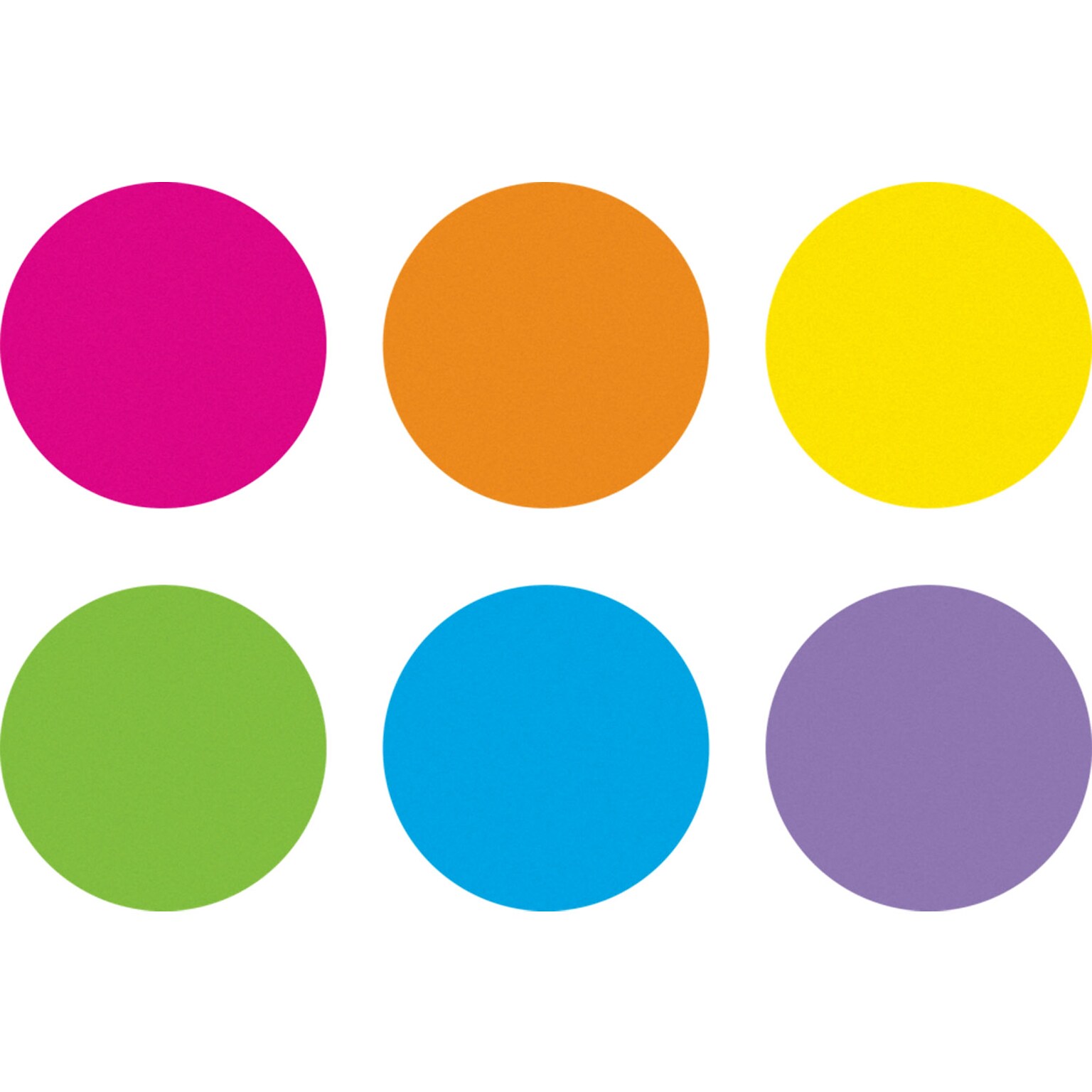 Teacher Created Resources® Spot On® Dry-Erase Desktop Writing Spots Bright Circles, 10-1/2, Assorted (TCR77539)