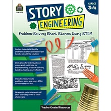 Teacher Created Resources® Story Engineering: Problem-Solving Short Stories Using STEM, Grade 3-4, P