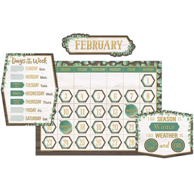 Teacher Created Resources Eucalyptus Calendar Bulletin Board Set, 2 Sets (TCR8452-2)