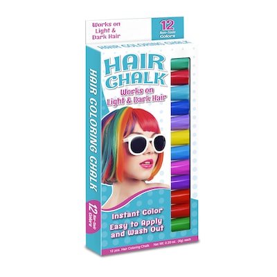 The Pencil Grip Hair Coloring Chalk, 12/Pack (TPG683)