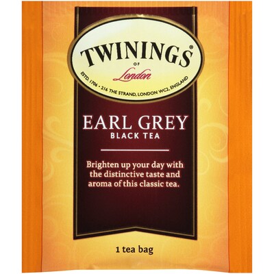 Twinings of London Earl Grey Tea Bags, 25/Box (TNA51728)