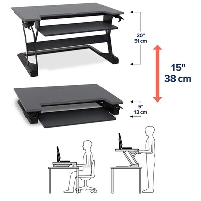 Ergotron WorkFit-TL 37.5"W Adjustable Riser (33-406-062)