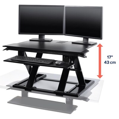 Ergotron WorkFit-TX Adjustable Standing Desk Converter, Black (33-467-921)