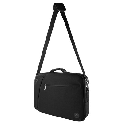 Vangoddy Laptop Messenger, Black Nylon (LAPLEA043)