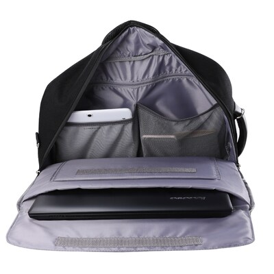 Vangoddy Laptop Messenger, Black Nylon (LAPLEA043)