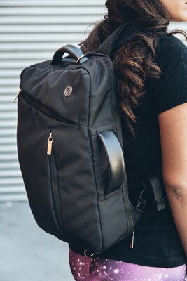 Vangoddy Laptop Messenger, Black Nylon (LAPLEA043)