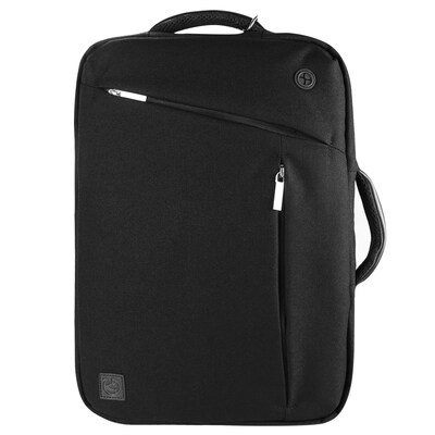 Vangoddy Laptop Messenger, Black Nylon (LAPLEA043)