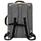 Gray Laptop Backpack Messenger Bag Crossbody for Notebook 17.3" 16" (LAPLEA042)