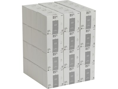 Pacific Blue Basic AccuWipe Fiber/Bagasse Cleaning Wipers, 7.9" x 4.5", White, 280 Wipers/Box, 60/Carton (29712CT)