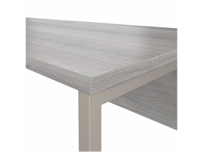 Bush Business Furniture Hybrid 72"W Computer Table Desk with Metal Legs, Platinum Gray (HYD373PG)
