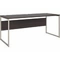 Bush Business Furniture Hybrid 72W Computer Table Desk with Metal Legs, Storm Gray (HYD373SG)