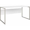 Bush Business Furniture Hybrid 60W Computer Table Desk with Metal Legs, White (HYD360WH)