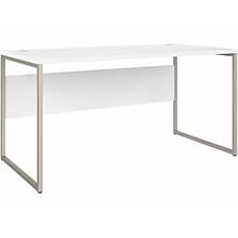 Bush Business Furniture Hybrid 60 W Computer Table Desk with Metal Legs, White (HYD360WH)