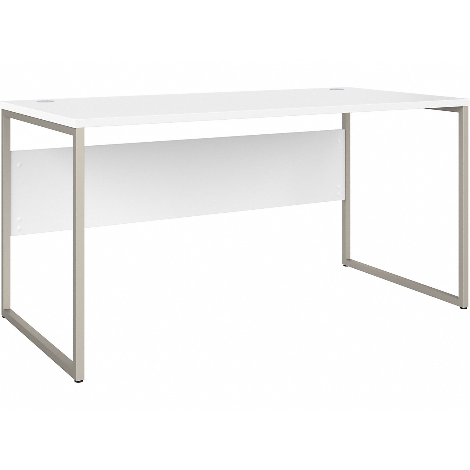 Bush Business Furniture Hybrid 60W Computer Table Desk with Metal Legs, White (HYD360WH)