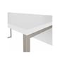 Bush Business Furniture Hybrid 60"W Computer Table Desk with Metal Legs, White (HYD360WH)