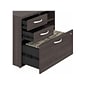 Bush Business Furniture Hybrid 2-Drawer Lateral File Cabinet with Shelves, Letter/Legal, Storm Gray, 36" (HYB018SGSU)