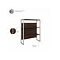 Bush Business Furniture Hybrid 2-Drawer Lateral File Cabinet with Shelves, Letter/Legal, Black Walnut, 36" (HYB018BWSU)