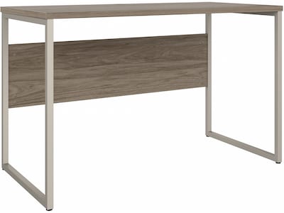 Bush Business Furniture Hybrid 48W Computer Table Desk with Metal Legs, Modern Hickory (HYD148MH)