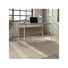 Bush Business Furniture Hybrid 48W Computer Table Desk with Metal Legs, Modern Hickory (HYD148MH)